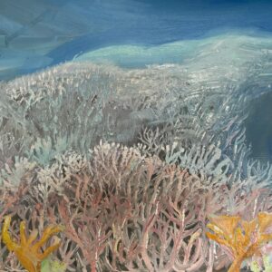 Kunst kaufen Berlin, Wasser, Korallen, Blau, Ölgemälde, Realistisch originale, corals painting, blue underwater painting, oil painting