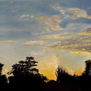 Kunst kaufen Berlin, Landschaft, sonnenuntergang, Ölgemälde, Realistisch originale