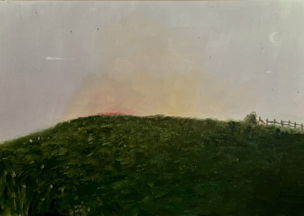 Kunst kaufen Berlin, Landschaft, sonnenuntergang, Ölgemälde, Realistisch originale